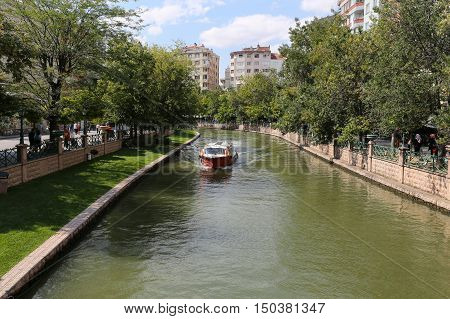 Porsuk River In Eskisehir