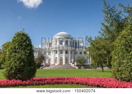 Yelagin Palace on Yelagin Island in the Neva River St. Petersburg