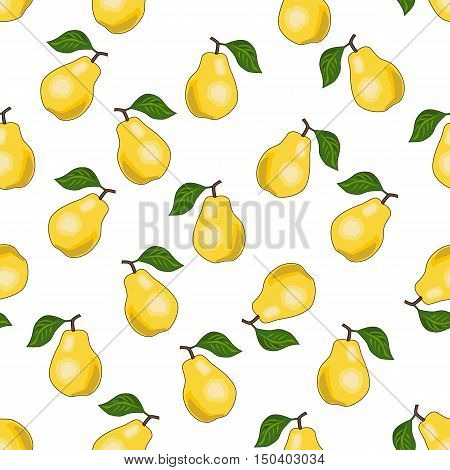 Seamless pears pattern. Suitable for paper and textile industry