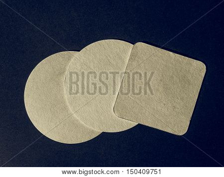 Vintage Looking Beermat Drink Coaster