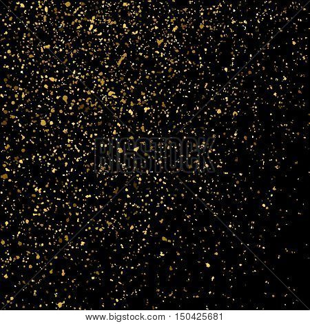 Gold Glitter Texture Vector.