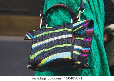 Detail Of Bag During Milan Fashion Week