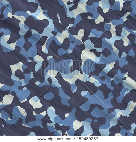 Abstract camo pattern - computer-generated image. Chaos spots and stains. Classic four-color camouflage. For prints, backrops, covers.