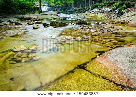 Mumlava river in the Karkonosze National Park Harrachov.