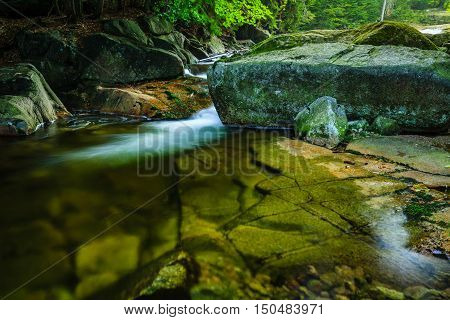 Mumlava river in the Karkonosze National Park Harrachov.