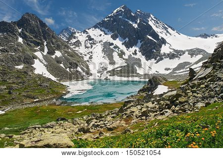 Beautiful Summer Landscape, Altai Mountains Russia.