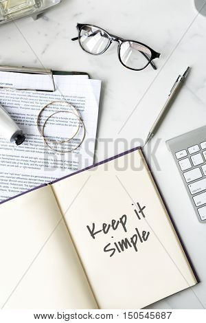 Keep It Simple Smiling Concept