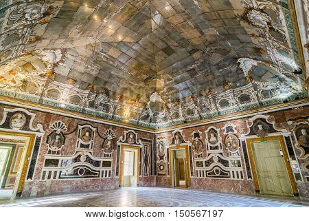 Interior Of The Villa Palagonia Is A Patrician Villa In Bagheria, Near Palermo In Sicily, Southern I