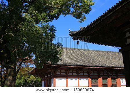 Wooden Architecture Of To-ji Temple In Kyoto