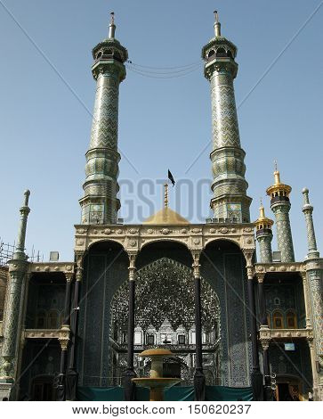 Fatima Masumeh mosque and shrine in Qum Iran