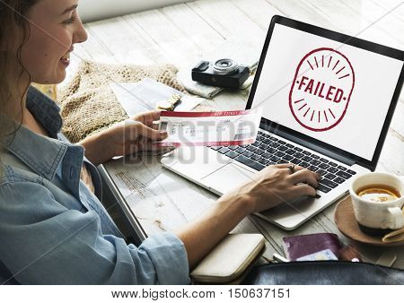 Failed Fiasco Loss Unsuccessful Graphic Concept