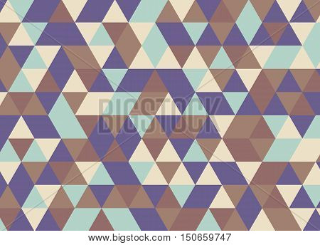 Colorful Geometric Triangle Pattern. Abstract Vector Background.
