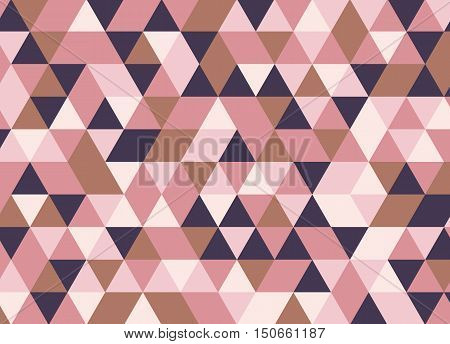 Colorful Geometric Triangle Pattern. Abstract Vector Background.