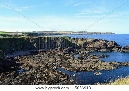A scenic coastal image from Berwickshire in south east Scotland.