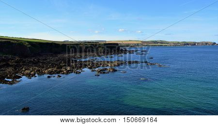 A scenic coastal image from Berwickshire in south east Scotland.