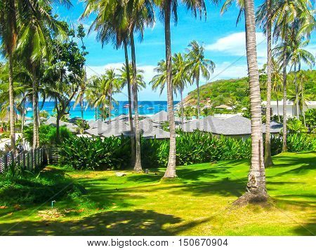 Thr beautiful beach on a tropical island Koh Racha Yai Thailand