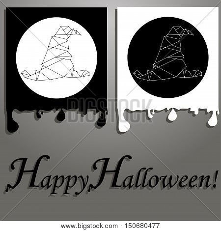 Simple Cards with Witch Hat for Halloween