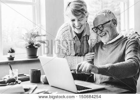 Senior Couple Living Casual Pensioner Social Concept