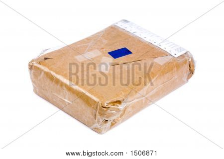 Brunt papper paketet