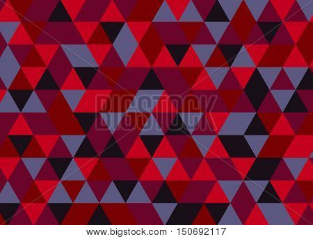 Colorful Geometric Triangle Pattern. Abstract Vector Background.