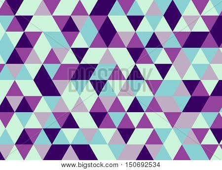 Colorful Geometric Triangle Pattern. Abstract Vector Background.