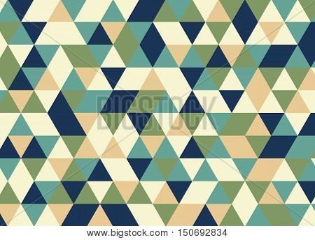 Colorful Geometric Triangle Pattern. Abstract Vector Background.