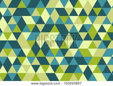 Colorful Geometric Triangle Pattern. Abstract Vector Background.
