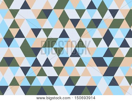 Colorful Geometric Triangle Pattern. Abstract Vector Background.