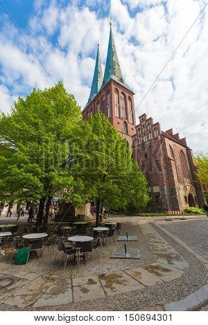 The Restored Cathedral Of St. Nicholas In Berlin, Germany