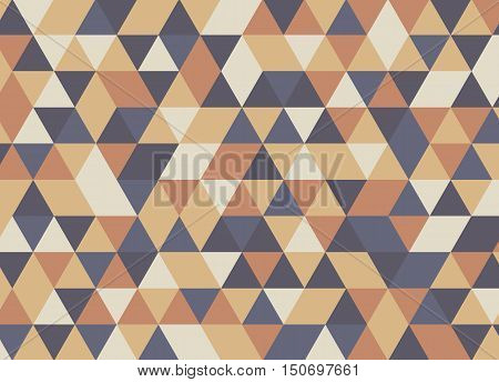 Colorful Geometric Triangle Pattern. Abstract Vector Background.