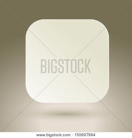 Blank square buttons. Empty icon. Vector eps10 illustration