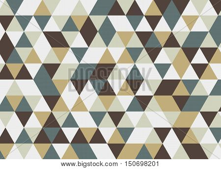 Colorful Geometric Triangle Pattern. Abstract Vector Background.