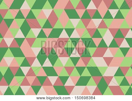 Colorful Geometric Triangle Pattern. Abstract Vector Background.