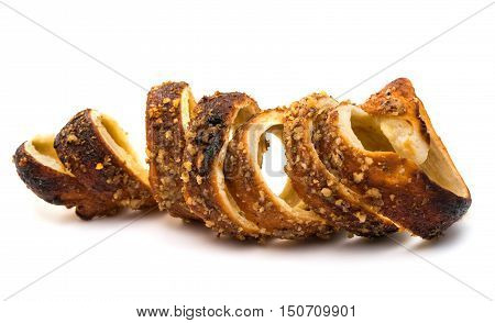 brown Trdelnik Czech isolated on white background