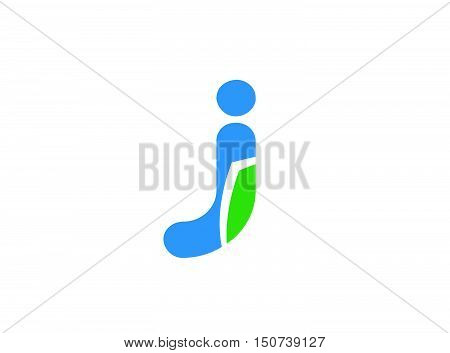 Letter J logo icon design template elements