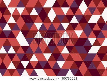 Colorful Geometric Triangle Pattern. Abstract Vector Background.