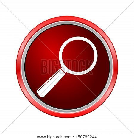 Search Icon (Lupa), Internet button on white background