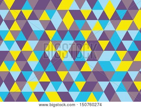 Colorful Geometric Triangle Pattern. Abstract Vector Background.