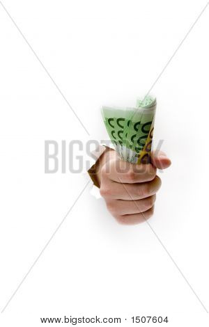 Mano con dinero