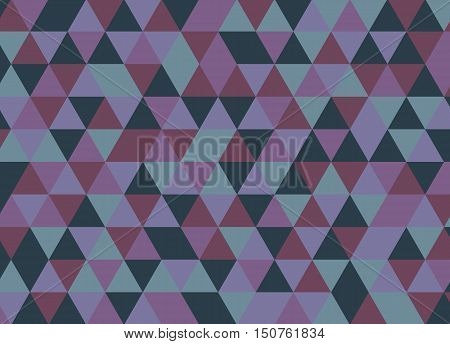 Colorful Geometric Triangle Pattern. Abstract Vector Background.