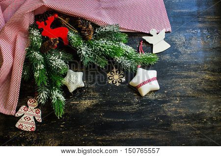 Fir Tree With Christmas Decorations