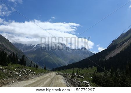 mountains, ridges, nature, Gornyy landscape, mountain landscape, summer, summer in the mountains, Kyrgyzstan, barskaunsky gorge