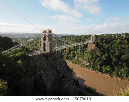 Clifton Suspension Bridge In Bristol