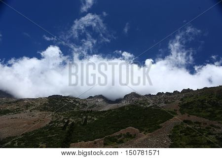 mountains, ridges, nature, Gornyy landscape, mountain landscape, summer, summer in the mountains, Kyrgyzstan, barskaunsky gorge