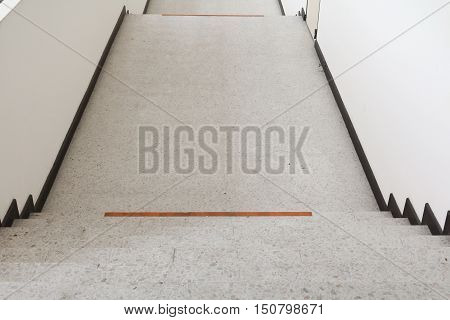 Close up way down the Stairs terrazzo floor marble