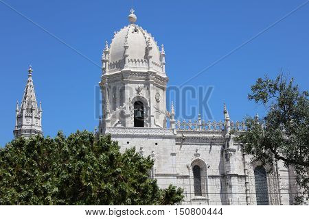 Mosteiro Dos Jeronimos (Monastery of the Hieronymites) in Lisbon. Portugal