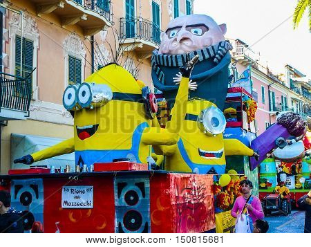 Hdr Carnival Celebrations In Loano