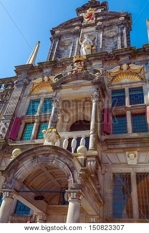Vintage Building Of City Hall, Delt, Holland