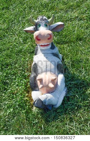 Toy Cow Lying Upside Udder