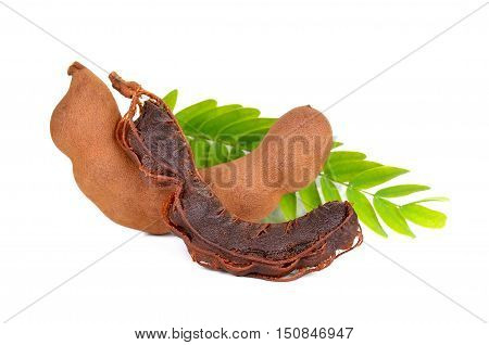 Tamarind Isolated On The White Background